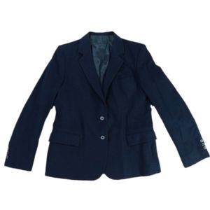 Vintage 100% Wool Worthington Fully Lined Blue Single Breasted Winter Blazer